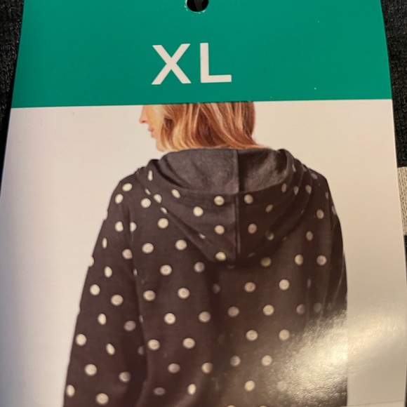 Alternative brand black and white hoodie pull over - Picture 3 of 7